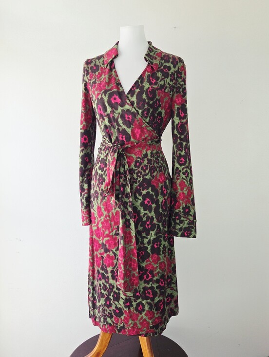 Diane Von Furstenberg Dresses & Skirts - DVF Diane von Furstenberg JUDY Vintage Printed Floral Botanical Size 12